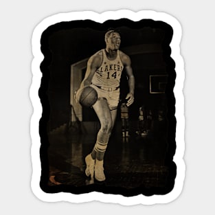 Elgin Baylor in Lakers Vintage Sticker